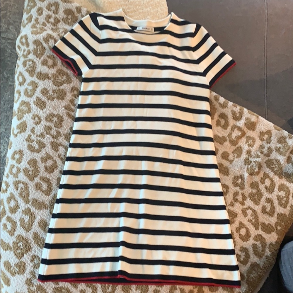 Zara knit stripped dress